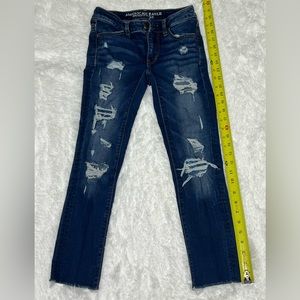 American Eagle jegging cropped jeans size 00